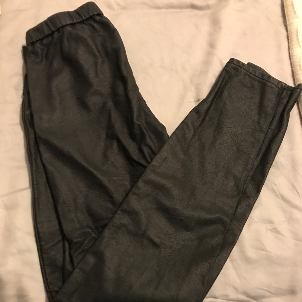 Michael Kors leather leggings